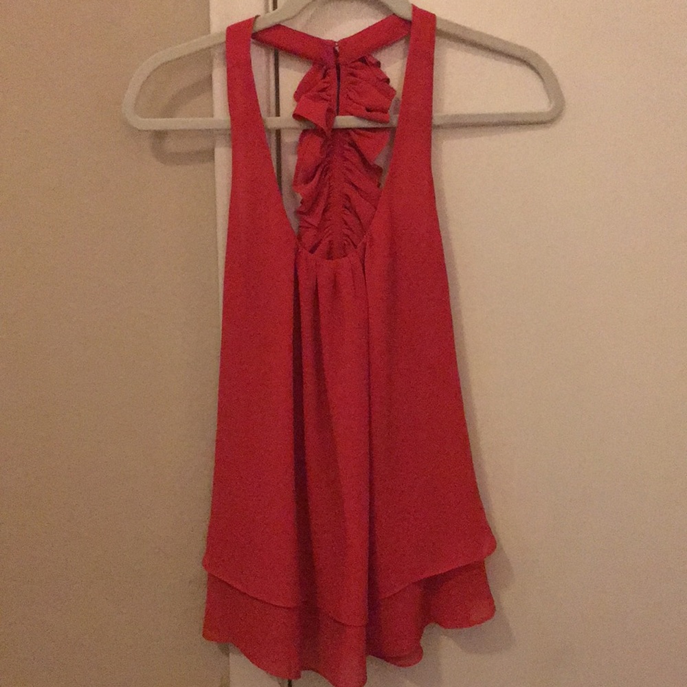 Red tank top